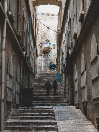 Alleyway in old city of Jerusalem
